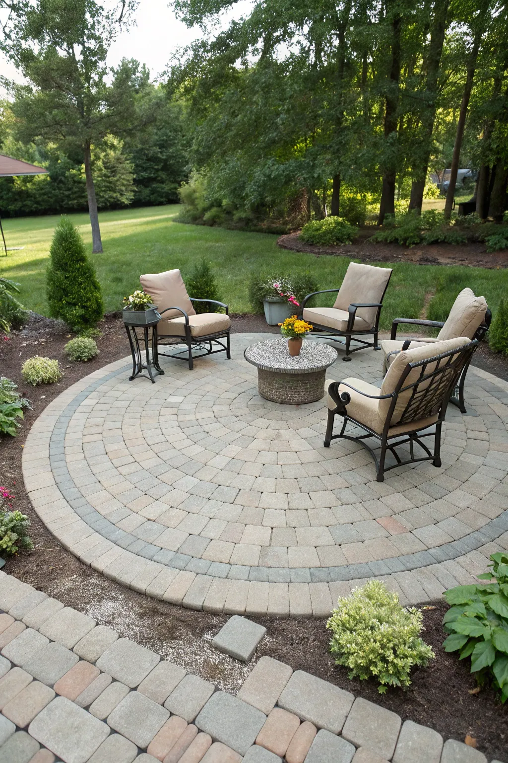 Modern Inspirations for Patios with Large Pavers