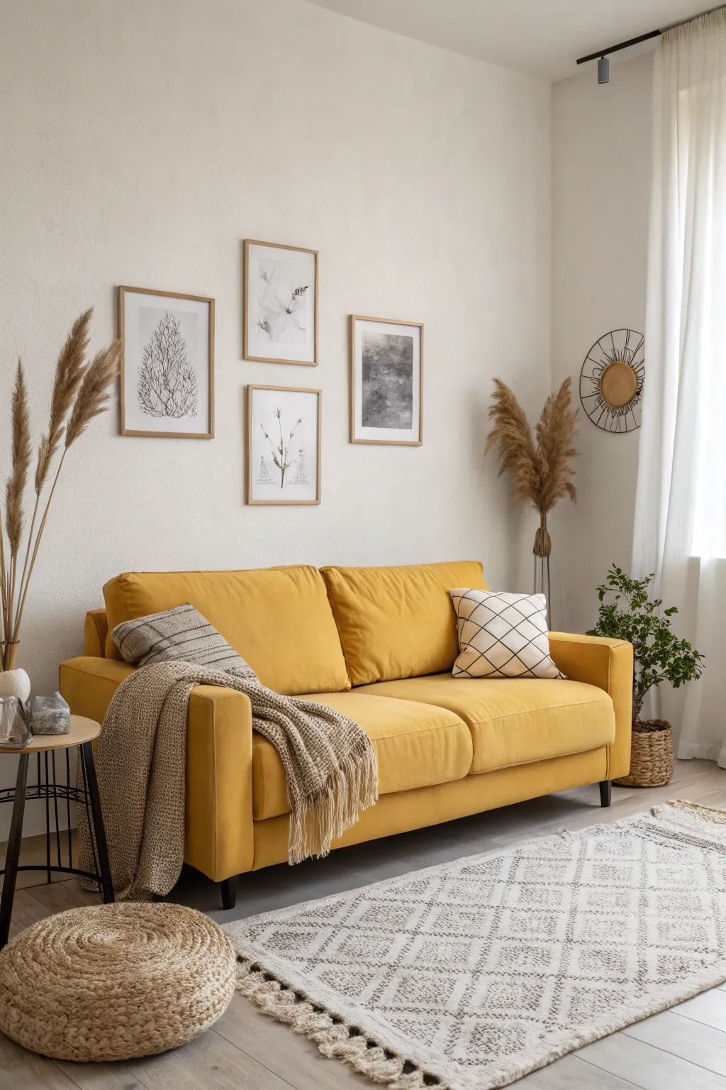 Cozy Rooms with Mustard Sofas
