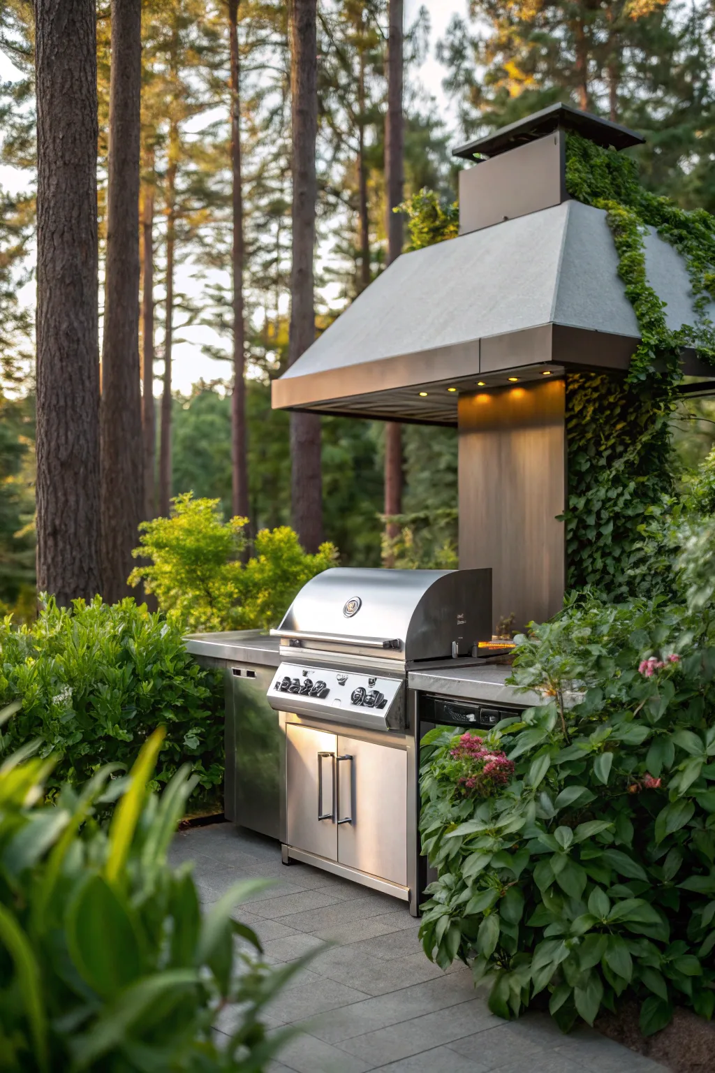 Modern Outdoor Grill Hood Inspiration