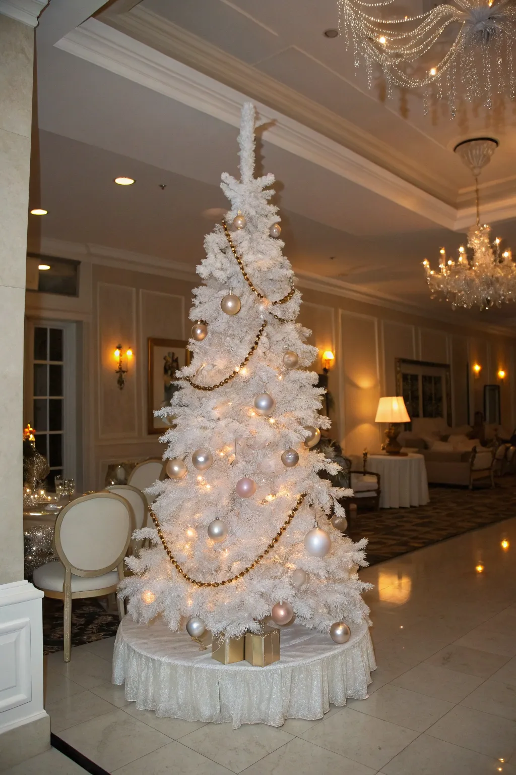 Modern Ideas for Showcasing a Tree with White Pencil Style