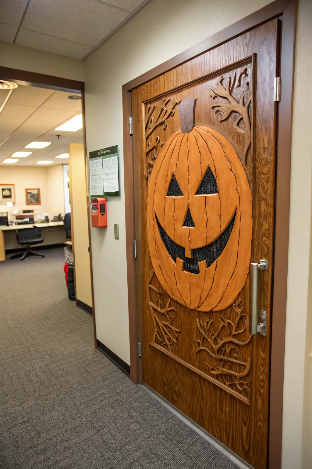 Creative Themes for Decorating Office Doors This Halloween
