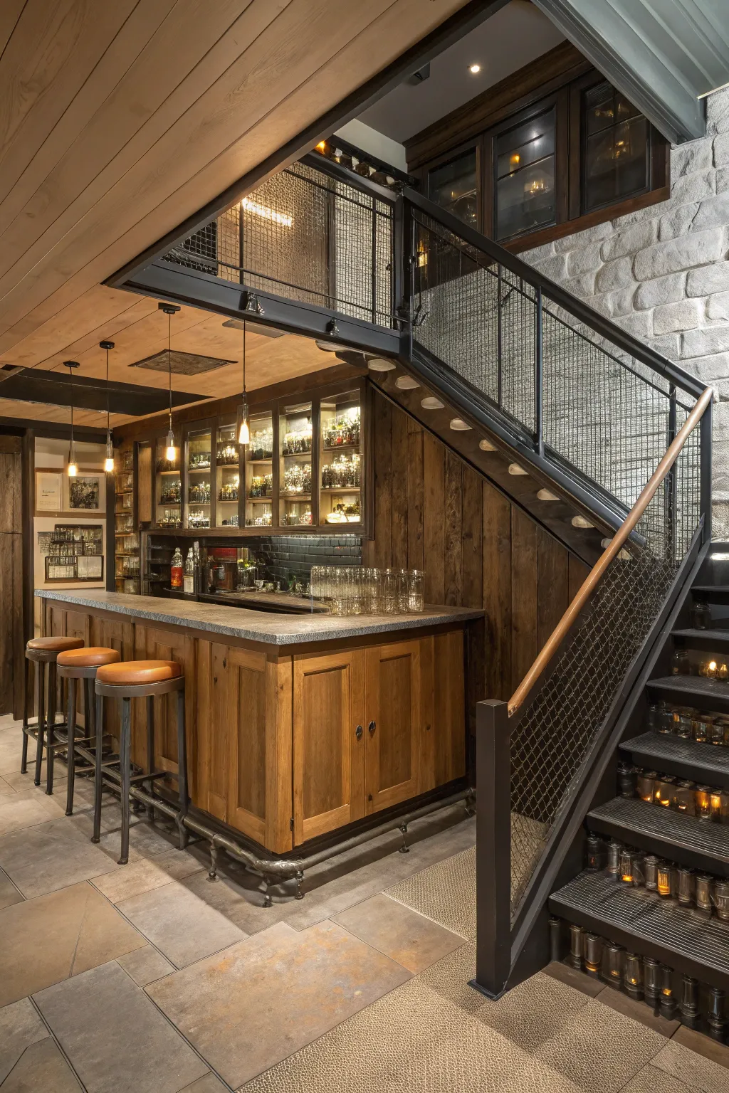Maximizing Hidden Spaces for Your Staircase Bar