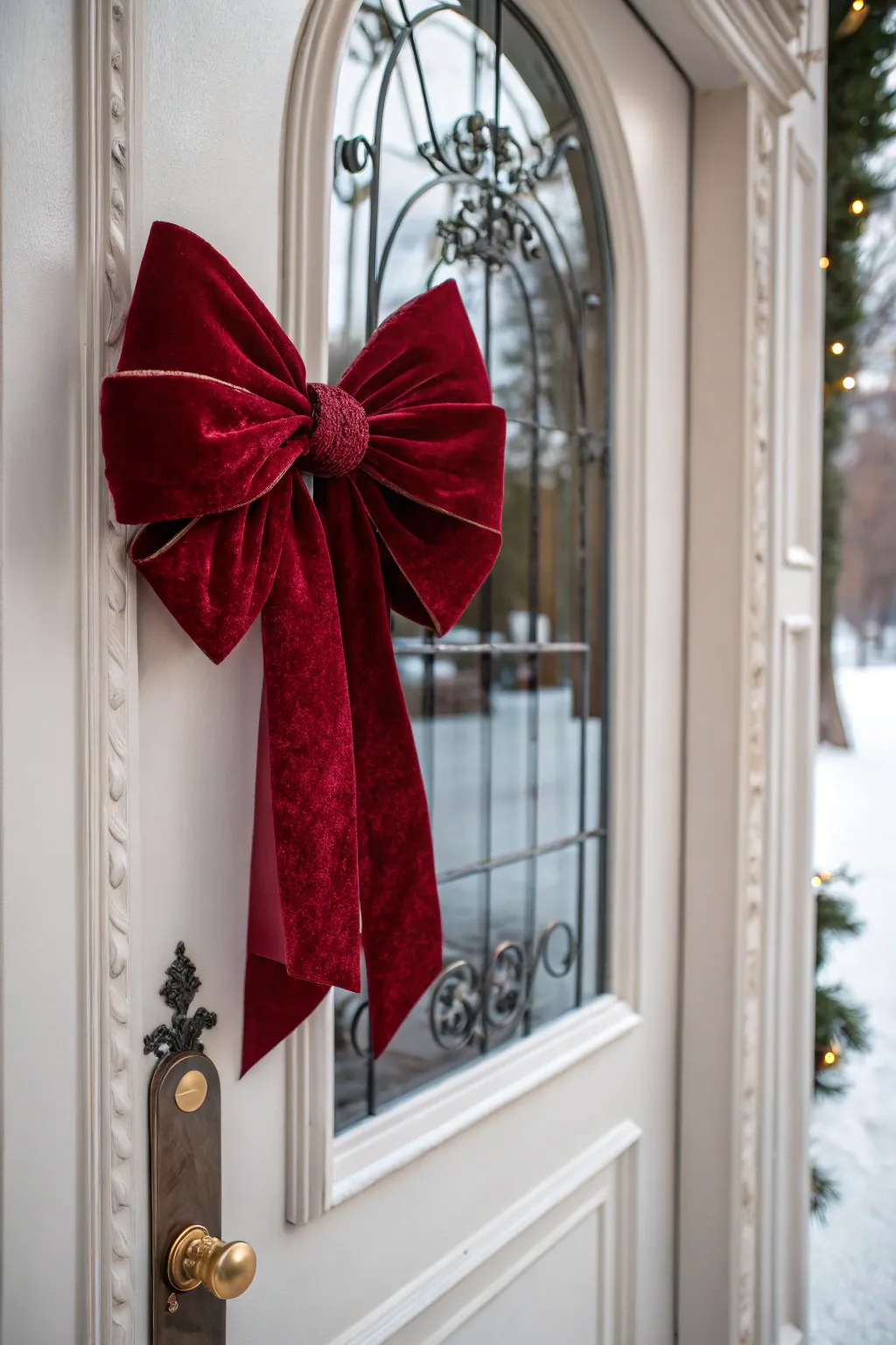 Elegant Christmas Door Bows to Craft This Year