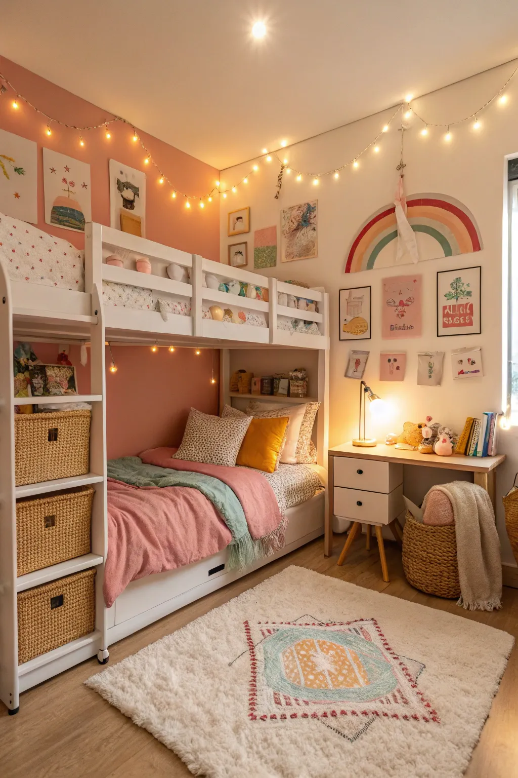 Smart Room Sharing Ideas with Bunk Beds
